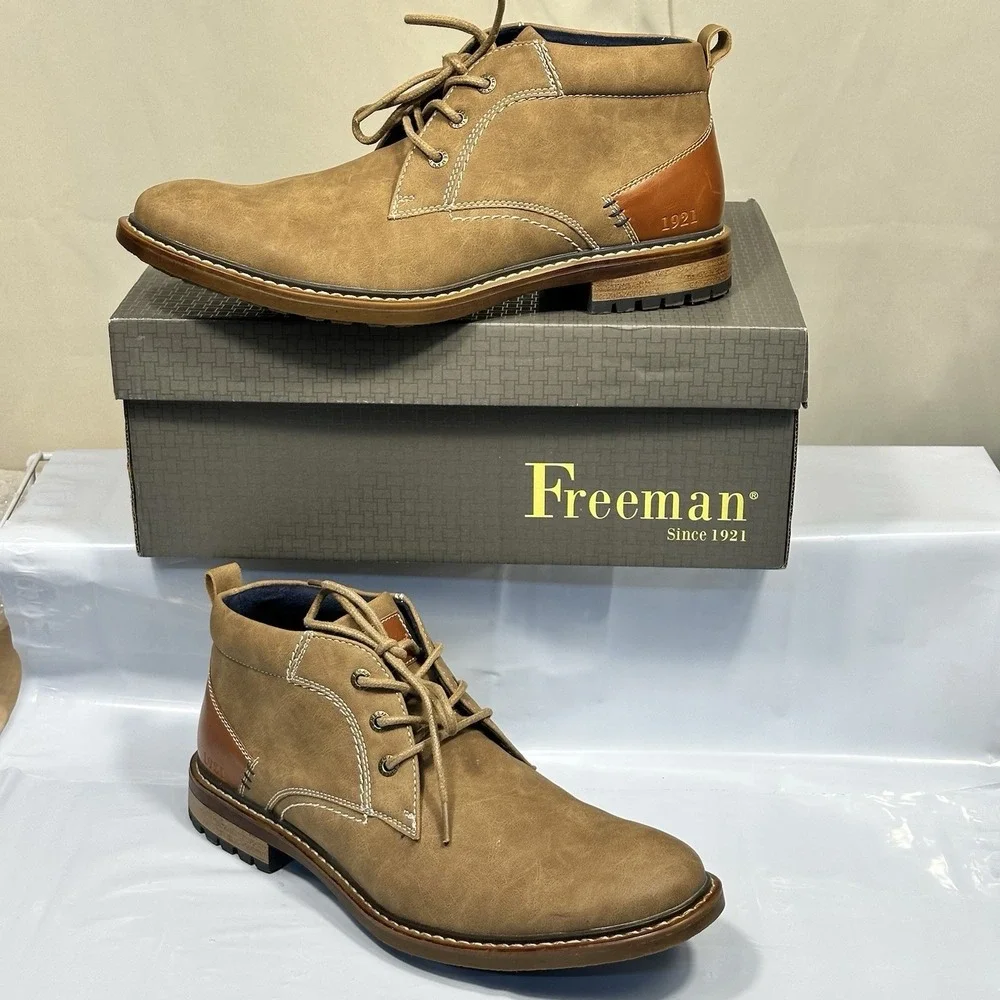 Freeman Hector Chukka Shoe Boot #F121038 IOB Men's Size 8.5 Classic Academia